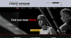 Desktop Screenshot of cageddragonmma.com